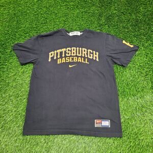NIKE Pittsburgh Steelers Shirt Womens Large 20x25 Black Baseball
